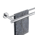 JQK Double Towel Bar Chrome, 20.5 Inch 304 Stainless Steel Thicken 0.8mm Towel Rack Bathroom, Towel Holder Polished Steel Wall Mount, Useable Length 18 Inch, TB100L18-CH - color: Polished Chrome, size: 20.5 Inch
