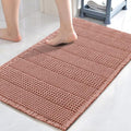 H.VERSAILTEX Upgraded Waffle Bath Mat Super Absorbent Non Slip Bath Rug Soft Pink 17" x 24" - color: Soft Pink, size: 17" x 24"
