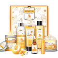 Gifts for Women, Birthday Gift for Women, 9 Pc Almond Milk & Honey Bath and Body Gifts Set, Self Care Gifts Spa Gift Basket, Relaxing Bath Sets for Mom, Girlfriend, Sister, Female Friends, Coworker