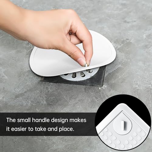 Bathtub Stopper, Universal Silicone Tub Drain Stopper, 6 Inches Extra Large Bathtub Drain Stopper Bath Plug for Kitchen Bathroom Bathtub Sink Drains (2 Pcs, White Grey)