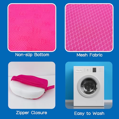 AEROiVi Hot Tub Booster Seat for Adults, 5 Inch Thick Supportive Cushion with Non-Slip Bottom, Weighted for Quick Sink without Float, Spa Booster Seat for Hot Tub (Including Inflatable), Pool, Bathtub - color: Pink
