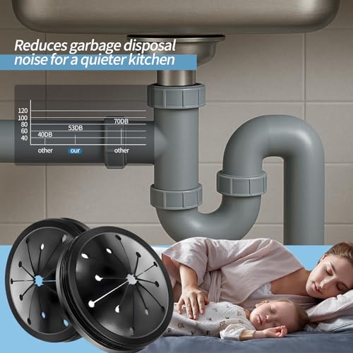 3 Pcs Garbage Disposal Splash Guard, Durable Rubber Material, 3.1-Inch Universal Fit for Splash Guard Sink Baffle Disposal Replacement Waste Food Disposal Part - color: 3PCS