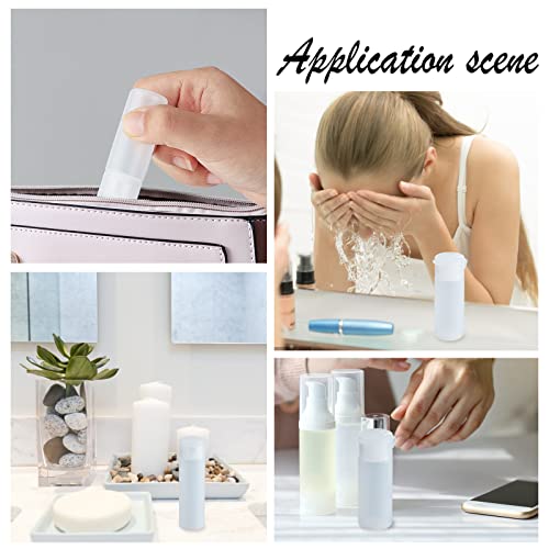 BENECREAT 10 Pack 12ml Small Plastic Flip Cap Sample Bottle Empty Refillable Travel Bottles for Makeup Cosmetic Toiletries Product - size: ['12 ml']