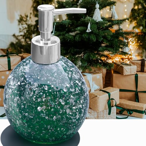 LUANT Bathroom Decoration Resin Lotion Bottle Pump for Kitchen or Countertops, Green