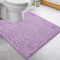 LuxUrux Bath Mat-Extra-Soft Plush Bath Shower Bathroom Rug,1'' Chenille Microfiber Material, Super Absorbent Shaggy Bath Rug. Machine Wash & Dry (20 x 20 inch, Lavender) - color: Lavender, size: 20'' X 20'' U