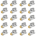20pcs Straight Stop Valve, 1/2" PTC Input, 3/8" OD Compression Output | for Kitchen, Faucet, Toilet Valves - size: 20×Straight