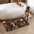 Retro Mushroom Bathroom Rugs, Fast-Absorbing Bath Mat, Quick-Dry Non-Slip Thin Rug for Bathroom Floor Kitchen 17"x30" - color: Retro Mushroom