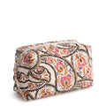 Vera Bradley Premium Cotton Large Cosmetic Makeup Bag - color: Blooming Paisley
