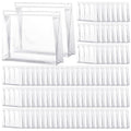 Xuniea 100 Pcs Mini Clear Makeup Bag PVC Small Travel Toiletry Organizer Pouches Bulk Waterproof Transparent Plastic Cosmetic Bag with Zipper for Women Men Travel(9.8'') - size: 9.8''