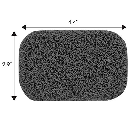 S&T INC. BPA-Free Soap Savers for Kitchen and Bathroom, 2.9 Inch x 4.4 Inch, Dark Grey, 6 Pack - color: Grey, size: 6 Pack