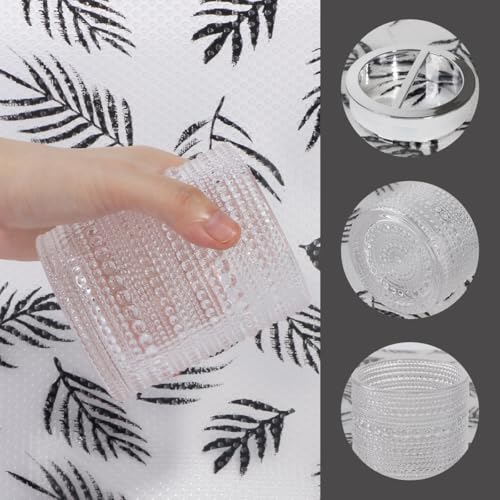 Glass Toothbrush Holder, Clear Bathroom Toothbrush Holder Set, 10oz Bathroom Tumbler Cup, Bathroom Storage Cup Organizer for Tooth Brush, Toothpaste and Makeup Brush - color: Clear