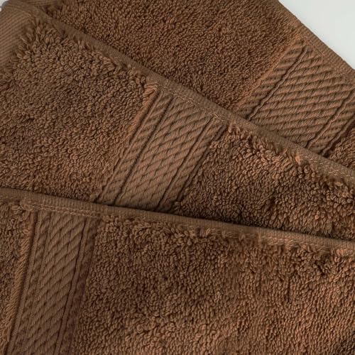 SUPERIOR Egyptian Cotton Pile Plush Bath Sheet, 2 Piece Set, Chocolate | Highly Absorbent, Ultra Soft Luxury 800 GSM Towel Set for Bathroom, Shower, Hotel Essentials Oversize Plush Madeline Towels - color: Chocolate, size: Bath Sheet 2-Pack