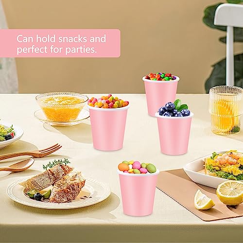Paper Cups, 300 Pack of 3oz Pink Disposable Bathroom Cups, Ideal for Home, Travel, Party, Picnic and BBQ - color: Pink, size: 300 Count