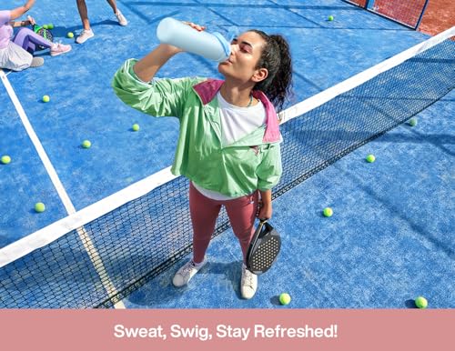 POWCAN 26 oz Insulated Water Bottle with 2-in-1 Straw and Spout Lid, Keep Cold 24H, Leak-Proof, Fits in Car Cup Holder, Stainless Steel Water Bottle for Gift, Home, Trip, Daily Outings (Furry Friends) - color: Furry Friends, size: 26 Ounces
