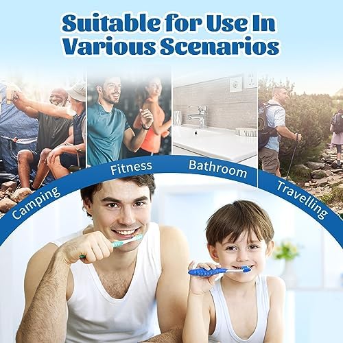 UCEC 8 Pack Toothbrush Caps, Universal Toothbrush Head Covers for Travel and Home, Protective Toothbrush Covers Clip Compatible with Electric and Manual Brushes, 8 Colors - color: Style 14