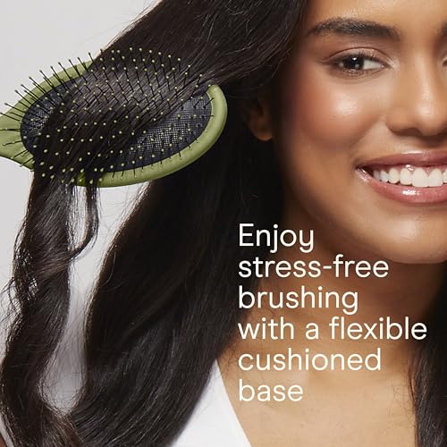 Conair Detangling Hair Brush Set, 3-Pack Detangler Brushes for Wet or Dry Hair, Gentle Detangler for All Hair Types, Bristle Hair Brushes for Women, Evergreen, Blush Pink, Black Assorted - color: Evergreen,Blush Pink,Black, size: 3 Count Full Size
