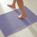 TYUU Bathroom Rugs Non Slip Washable, Super Absorbent Thin Bath Mat Small Quick Dry Low Pile Bathroom Rug, Lavender 20"x30" - color: Lavender, size: 1'8" X 2'6" (Rectangular)