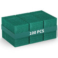 100-Pack Heavy Duty Green Scouring Pads 4x6 Inch | Reusable Non-Scratch Scrub Pads for Kitchen, Dishes, Pots, Pans, Grills & Household Cleaning | Multipurpose Scrubbers for Tough Stains - size: 3 X 4 100 Pack