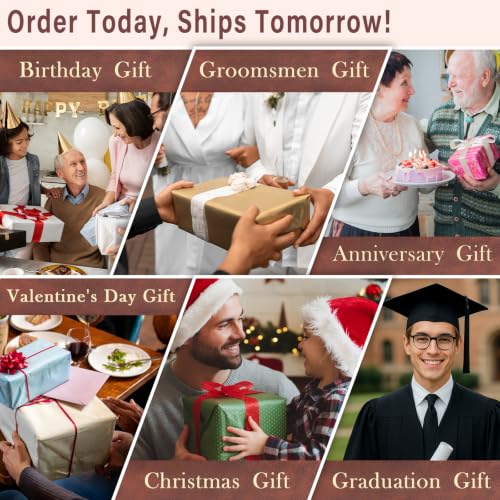 Personalized Toiletry Bag for Men, Custom Toiletries Bag Gifts for Men, Him, Birthday, Anniversary, Graduation, Groomsmen, Dad, Husband, Boyfriend, Leather Engraved Travel Cosmetic Shaving Hygiene Bag - color: Brown