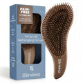 Detangler Brush, Curly Hair Brush for Women, Men & Kids - Wet & Dry Detangling Hair Brush for Curly, Thick, Fine & Wavy Hair - Anti-Breakage Wave Brush, Pain-Free Hairbrush, Smoke Cocoa - color: Smoke Cocoa