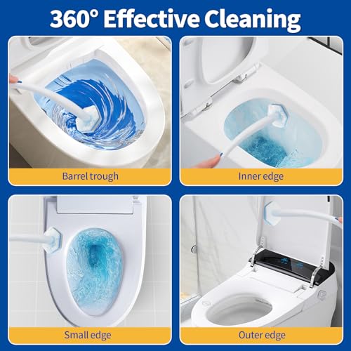 120 Count Toilet Bowl Wand Refills, Disposable Toilet Cleaner Refills, Disposable Wand Heads Compatible with Clorox and The Most Toilet Brushes - size: 1 Count (Pack of 120)