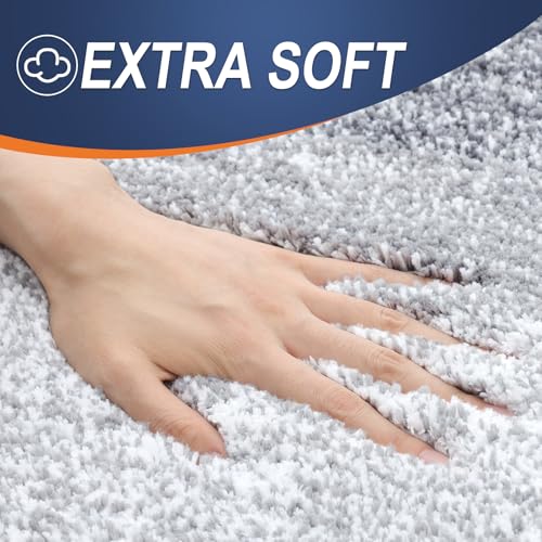 OLANLY Small Bathroom Rugs Mat 24x16, Extra Soft Absorbent Microfiber Bath Rugs, Rubber Backing, Quick Dry, Washable Bath Mats for Bathroom Floor, Tub and Shower, Home Decor Accessories, Light Grey - color: Light Grey, size: 24" X 16"