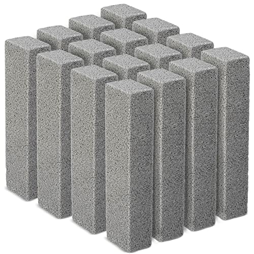 Maryton Pumice Stone for Toilet Cleaning, Value Pack 16 Pcs | Non Scratch, for Removing Stubborn Hard Water Stain on Toilet Bowl, Tile, Kitchen, Easy to Use - size: 16 Count (Pack of 1)