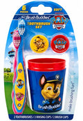 Brush Buddies Paw Patrol Manual Toothbrush and Cup Set for Kids Ages 2+ – Soft Bristles, Easy-Grip Handle, Fun Character Design, Toddler Oral Care Set for Boys and Girls