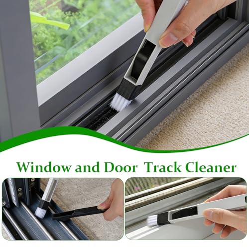 19Pcs Crevice Cleaning Brush Set, Hard Bristle Gap Scrub Tools for for Sliding Door,Sill,Tile Lines, Corner, Sink, Shutter, Car Vents, Keyboard