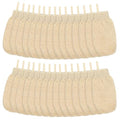30 Pcs Exfoliating Shower Gloves Stretchable Ramie Bath Mitts with Hanging Loop Body Scrubber Exfoliator Loofah Washcloth Deep Clean Dead Skin for Spa Massage Skin Shower Hotel Use (Beige) - color: Beige