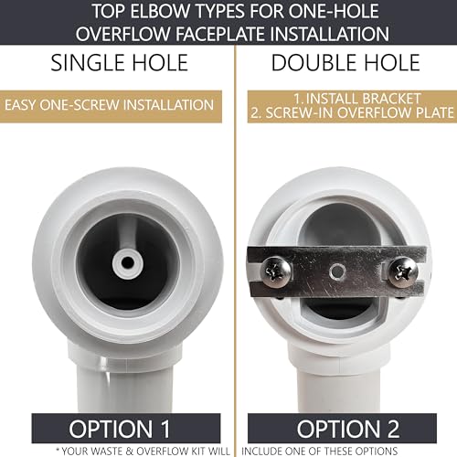 Westbrass A931K-19 Universal 1-3/8" Fine Thread Tip-Toe Bathtub Drain Plug Trim Set with One-Hole Overflow Faceplate and 1-1/2" Adapter Bushing, Champagne Bronze - color: Champagne Bronze