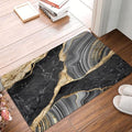 Bath Mat Luxury Black Gold Marble Quick Dry Bathroom Rugs Non Slip Absorbent Shower Flannel Rug Floor Mat for Bathroom,Bathtub,Sink,Bedroom,16"X24" - color: Cay11
