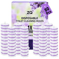 Toilet Bowl Wand Refills for Clorox, Toilet Bowl Cleaner Refill Pads | 80 Count Disposable Toilet Brush Heads, Pre-Loaded Cleaning Formula, Lavender Scent, Toilet&Bathroom Cleaning Supplies - size: 80 Count Purple