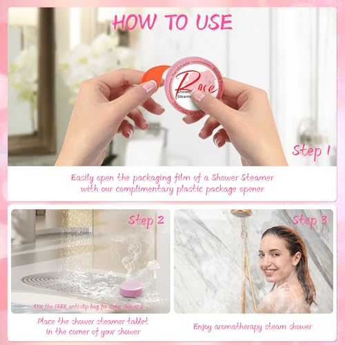 Shower Steamers Aromatherapy 8 Pack - Gifts for Women, Shower Bombs with Essential Oils, Self Care and Stress Relief Stocking Stuffers, Relaxation Birthday Gifts for Women and Men. Pastel Flow Style - style: Pastel Flow Style