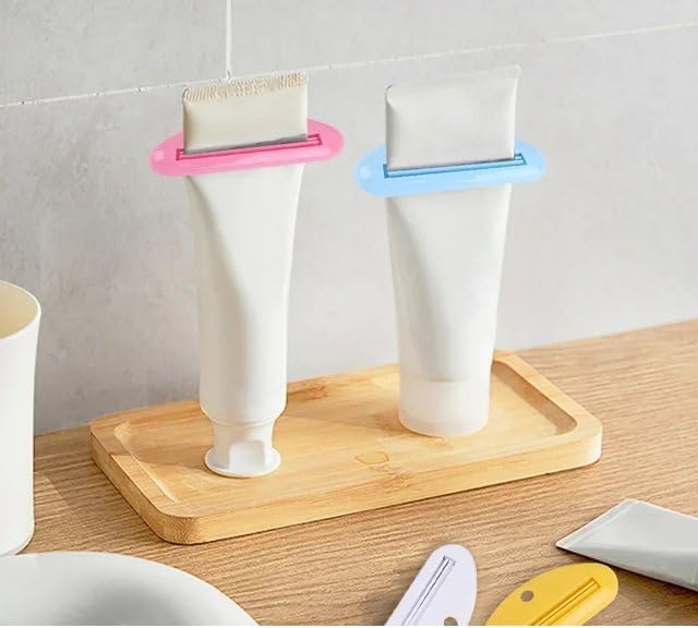 5Pcs White Toothpaste Squeezer, Plastic Toothpaste Tube Squeezer Dispenser, Toothpaste Clips for Saving Toothpaste, Tube Squeezers, Daily Living Tube Squeezing Aids, Toothpaste Squeezer
