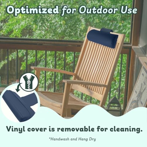 Poolzilla Universal Blue Spa Pillow, Made of Soft Foam for Outdoor Hot Tubs and Chaise lounges - Adjustable Headrest and Weighted that Fits Any Spa - size: 1 Pack, style: Blue
