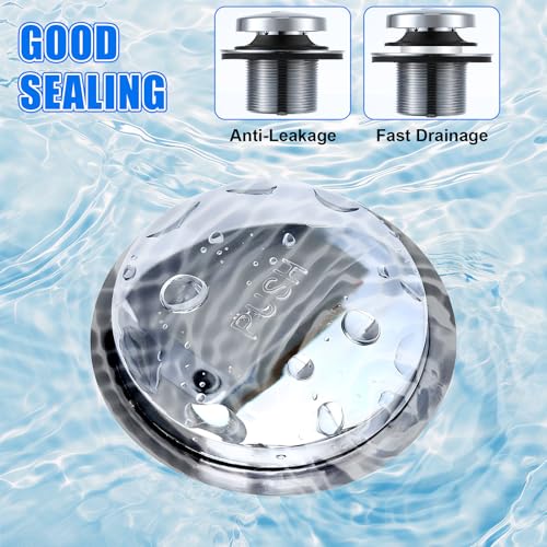 Dreyoo 5 Pack Tub Stopper Gasket for Tub Drain Assemblies, Replaces Stopper Bathtub Drain Gasket, for Tip Toe Style Bathtub Stoppers (2-1/16 in. x 1 in. x 1/4 in), Easy Installation