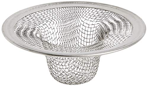 Danco 88820 2 in. Mesh Bathroom Lavatory Sink Strainer, Stainless Steel - size: 2-1/2-Inch, style: Bathroom Sink Strainer (1 Pack)