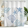 No Hook Shower Curtain with Snap in Liner, Waterproof Ocean Shower Curtain with Mesh Top Window and Weighted Hem, Coastal Underwater Seascape Summer Shower Curtains for Bathroom, 71"W x 74"L - color: Underwater Ocean