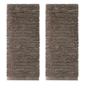 SKL Home CloudSoft Cotton Luxury Hand Towel 2pc Set for Bath/Kitchen/Bar & Gift, Mink Brown - color: Mink Brown, style: Hand Towels (Set of 2)