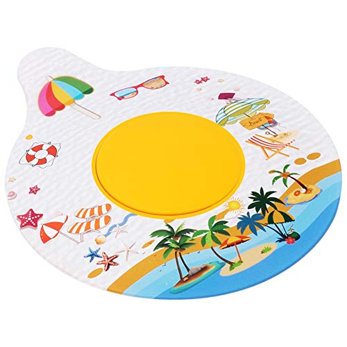 Bathtub Drain Stopper, Silicone Tub Stopper Plug, Universal Bath Drain Cover, Beautiful Coral Reef Illustration, Kids Tots Babies Gift (White) - color: White