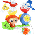 Bath Toys for Kids Ages 1-3 Toddler Bath Toys for Babies 1 2 3 Year Old Boys Girls Water Bathing Tub Toy for 12 18 Months Infant with Cups - style: Monkey Bath Toy