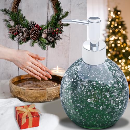 LUANT Bathroom Decoration Resin Lotion Bottle Pump for Kitchen or Countertops, Green