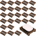 30Pack Wooden Soap Dish for Shower Bulk Soap Holder Savers Wood Draining Tray Case for Bathroom Kitchen Travel Sponge Shampoo Sink,Hand Craft - color: Brown