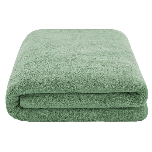 Cotton Paradise 100% Cotton Turkish Towel, Soft Absorbent Quick Dry, 40x80 Oversized Bath Sheet Towel, Sage Green - color: Sage Green, size: 1 PC 40x80"