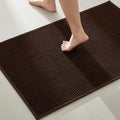 TYUU Bathroom Rugs Non Slip Washable, Super Absorbent Thin Bath Mat Quick Dry Low Pile Bathroom Rug, Brown 24"x36" - color: Brown01, size: 2' X 3' (Rectangular)
