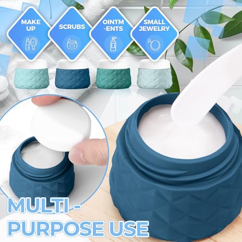 16Pack Travel Bottles for Toiletries, TSA Approved Travel Size Toiletries Containers Set, Silicone Leak Proof Refillable Bottles Elastic Sleeves Creams Jars Accessories Kit W/Clear Bag (Mint Green) - color: Mint Green