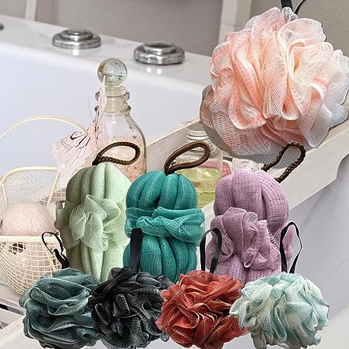 Loofah Sponge, Exfoliating Bath Sponge Body Scrubber Lofa Single Pack - Pink 50g (1 Pack) - style: Style 7