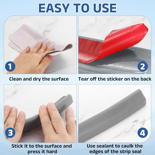 uxcell Flexible Shower Water Barrier, 39" TPE Shower Edge Water Stopper Blocker Splash Guard for Bathtub Sink Washing Machine Dry and Wet Separation, 0.79"W x 1.18"H, Black - color: Black, size: 39"L x 0.79"W x 1.18"H