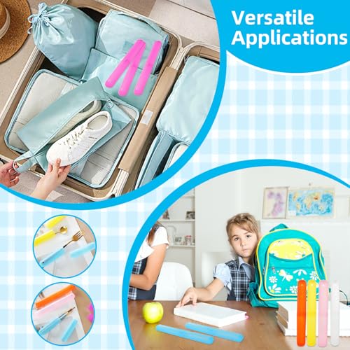 STARVAST 140pcs Travel Toothbrush Holder Case, Breathable Toothbrush Storage Portable Plastic Containers for Travel Trip School Camping Home Business, 7 Colors